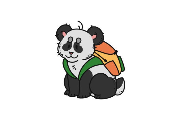 A Designer's Review: Cute Panda with Backpack Embroidery