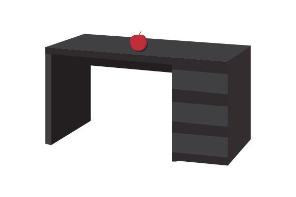 An Apple on a Desk: More Than Just a Simple Sketch