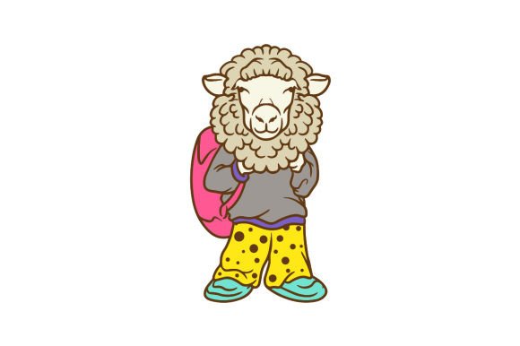 Cute Sheep with Backpack: A Designer's Review for Real Projects