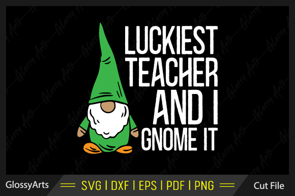 Luckiest Teacher Gnome: A Charmingly Simple Embroidery File